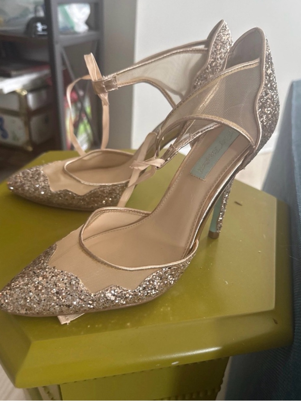 Blue by Betsy Johnson Wedding Heels